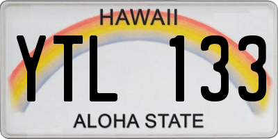 HI license plate YTL133