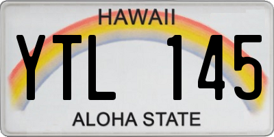 HI license plate YTL145