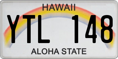 HI license plate YTL148