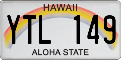 HI license plate YTL149