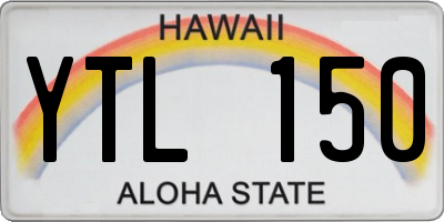 HI license plate YTL150