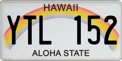 HI license plate YTL152