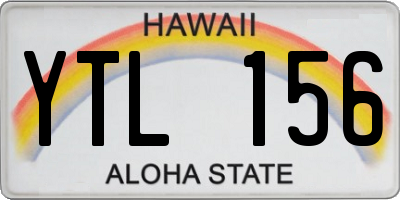 HI license plate YTL156