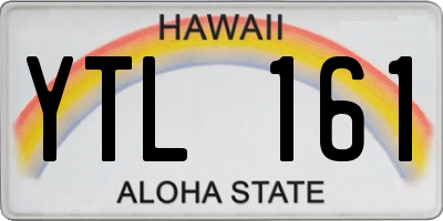 HI license plate YTL161