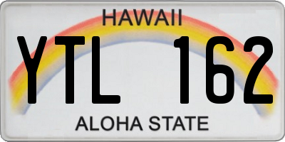 HI license plate YTL162
