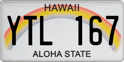 HI license plate YTL167