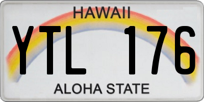 HI license plate YTL176