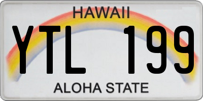 HI license plate YTL199