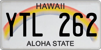 HI license plate YTL262