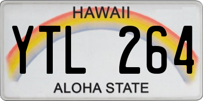 HI license plate YTL264