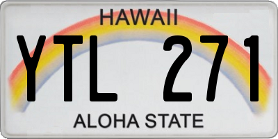 HI license plate YTL271