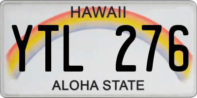 HI license plate YTL276