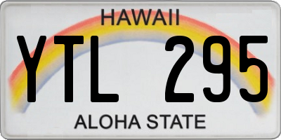 HI license plate YTL295