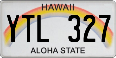 HI license plate YTL327