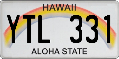 HI license plate YTL331