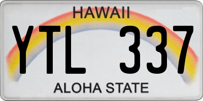 HI license plate YTL337
