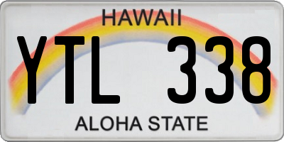 HI license plate YTL338