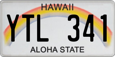 HI license plate YTL341