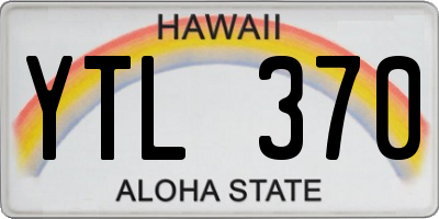 HI license plate YTL370