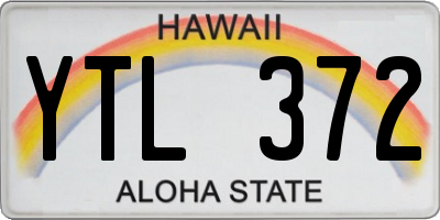 HI license plate YTL372