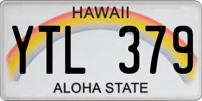 HI license plate YTL379