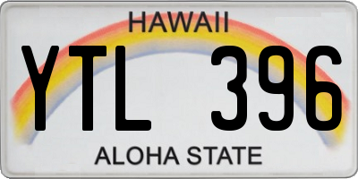 HI license plate YTL396