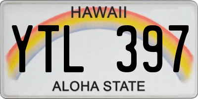 HI license plate YTL397