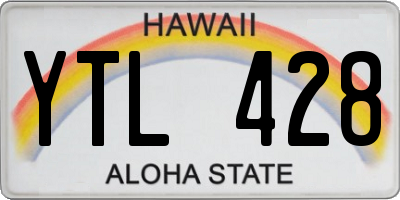 HI license plate YTL428