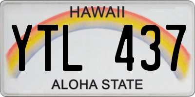 HI license plate YTL437