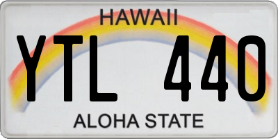 HI license plate YTL440
