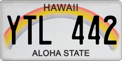 HI license plate YTL442