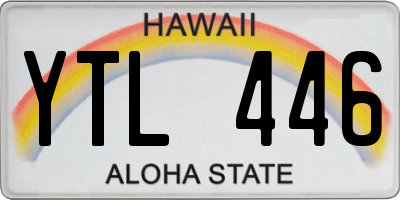 HI license plate YTL446