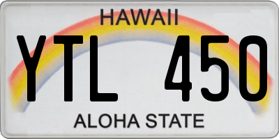 HI license plate YTL450