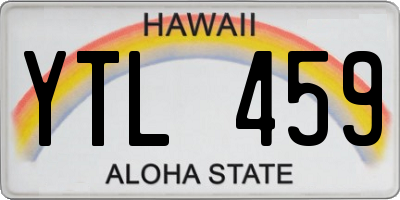 HI license plate YTL459