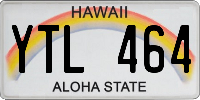 HI license plate YTL464