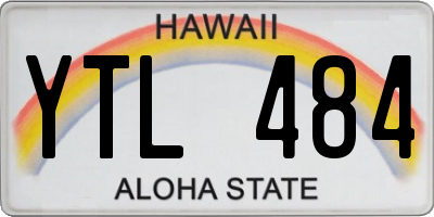 HI license plate YTL484