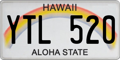 HI license plate YTL520