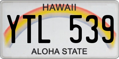 HI license plate YTL539