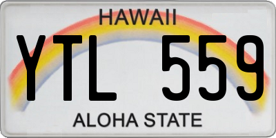 HI license plate YTL559