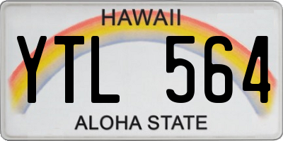 HI license plate YTL564