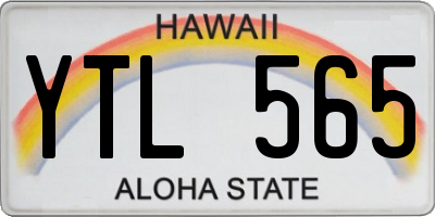 HI license plate YTL565