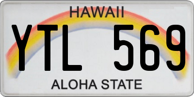 HI license plate YTL569