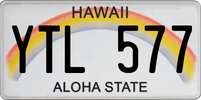 HI license plate YTL577