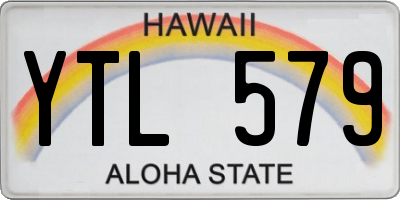 HI license plate YTL579
