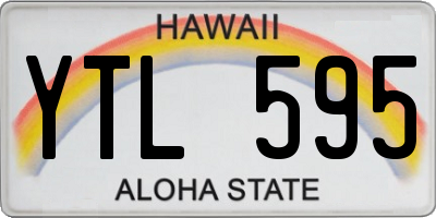 HI license plate YTL595