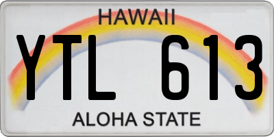 HI license plate YTL613