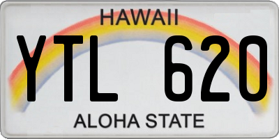 HI license plate YTL620