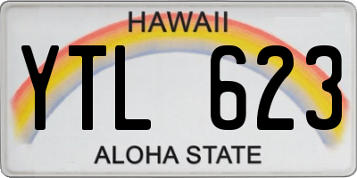 HI license plate YTL623