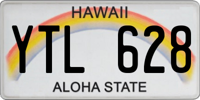 HI license plate YTL628
