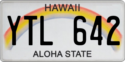 HI license plate YTL642
